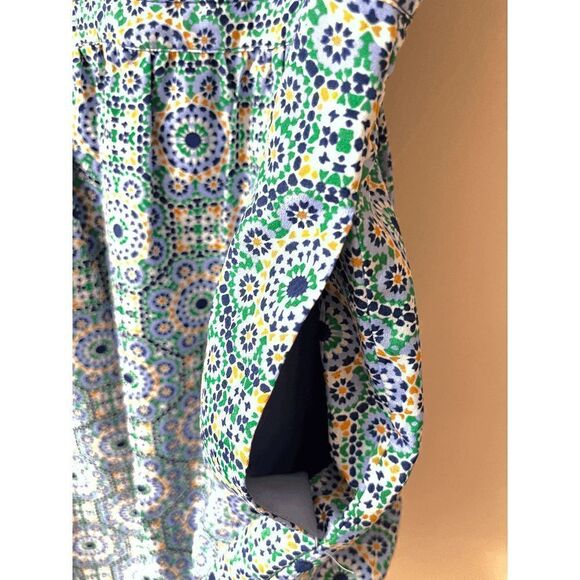 J Crew Factory Womens Fully Lined Summer Casual Slip Dress with pockets Green Pu - Picture 6 of 8